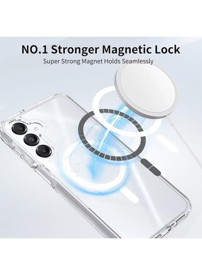 Magnetic for Samsung Galaxy A25 Case Clear, [Compatible with Mag-safe] Slim Thin Anti-Yellow Shockproof Phone Cover for Samsung A25, Transparent - Image 3